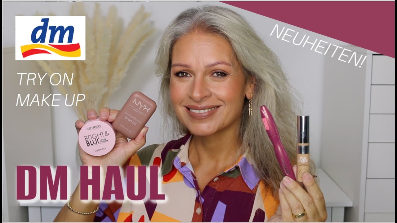 DM HAUL mit ausprobieren der dekorativen Kosmetik NEUHEITEN im Test 2024 I Mamacobeauty