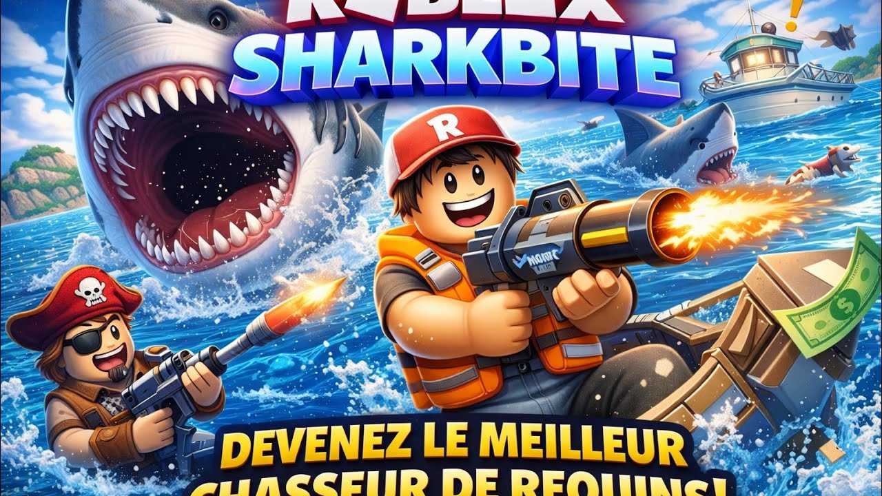 ont doit survivre a un requin !!!!
