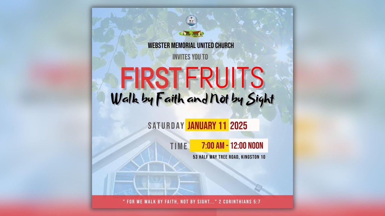 First Fruits | January 11, 2025 | 7:00am | Walk By Faith and Not by Sight