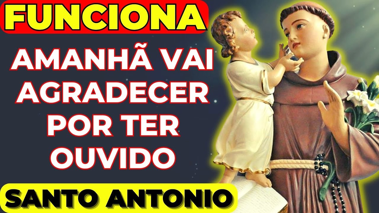 ORAÇÃO FORTE DE SANTO ANTONIO | Peça e RECEBA UM MILAGRE IMPOSSÍVEL