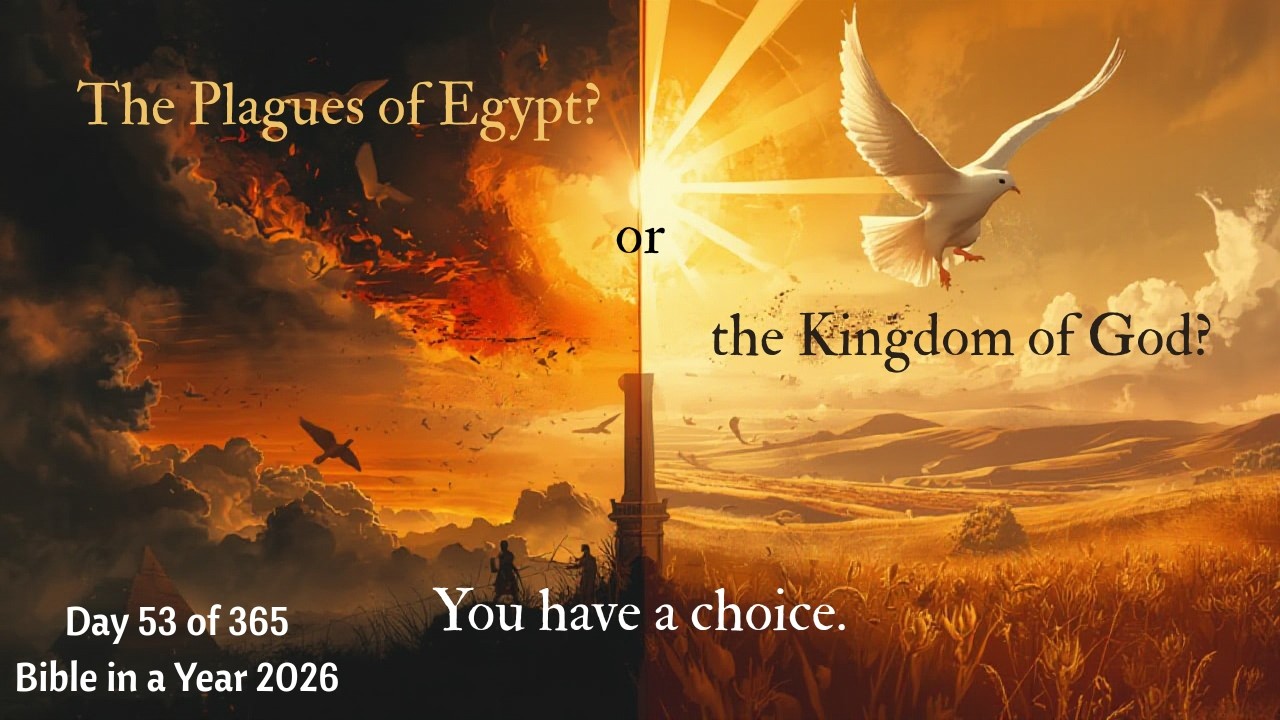 Plagues of Egypt or the Kingdom of God, we have a choice | Pharoah is hard-hearted, Jesus is not