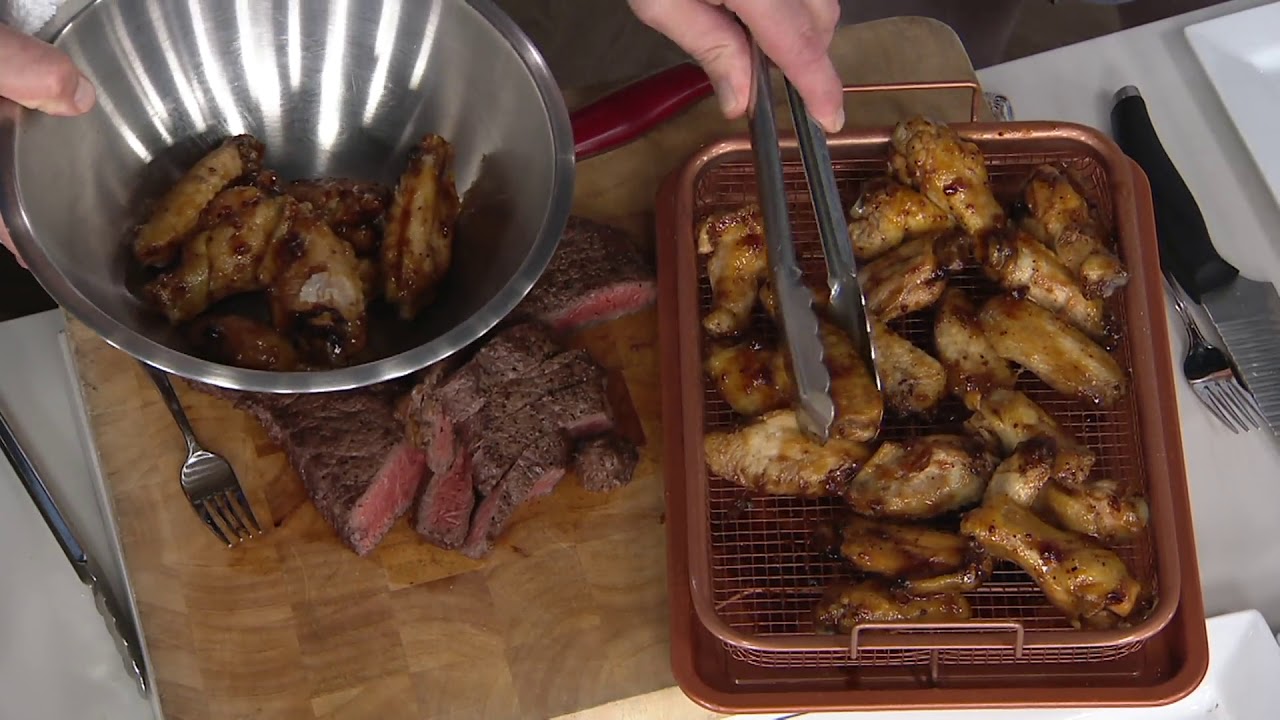 Copper Chef 4-pc Ceramic Nonstick Copper Crisper on QVC