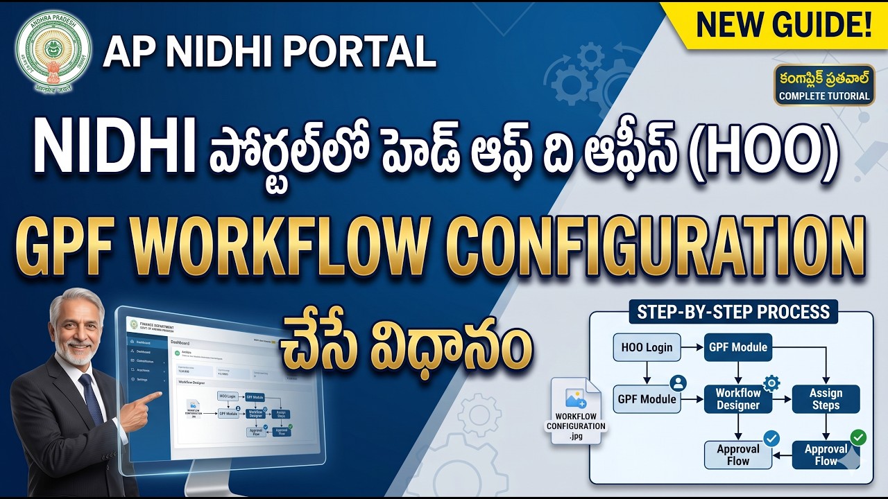HOW TO CONFIGURE WORKFLOW FOR PARTFINAL GPF WITHDRAWL BY HEAD OF THE OFFICE IN NIDHIPORTAL