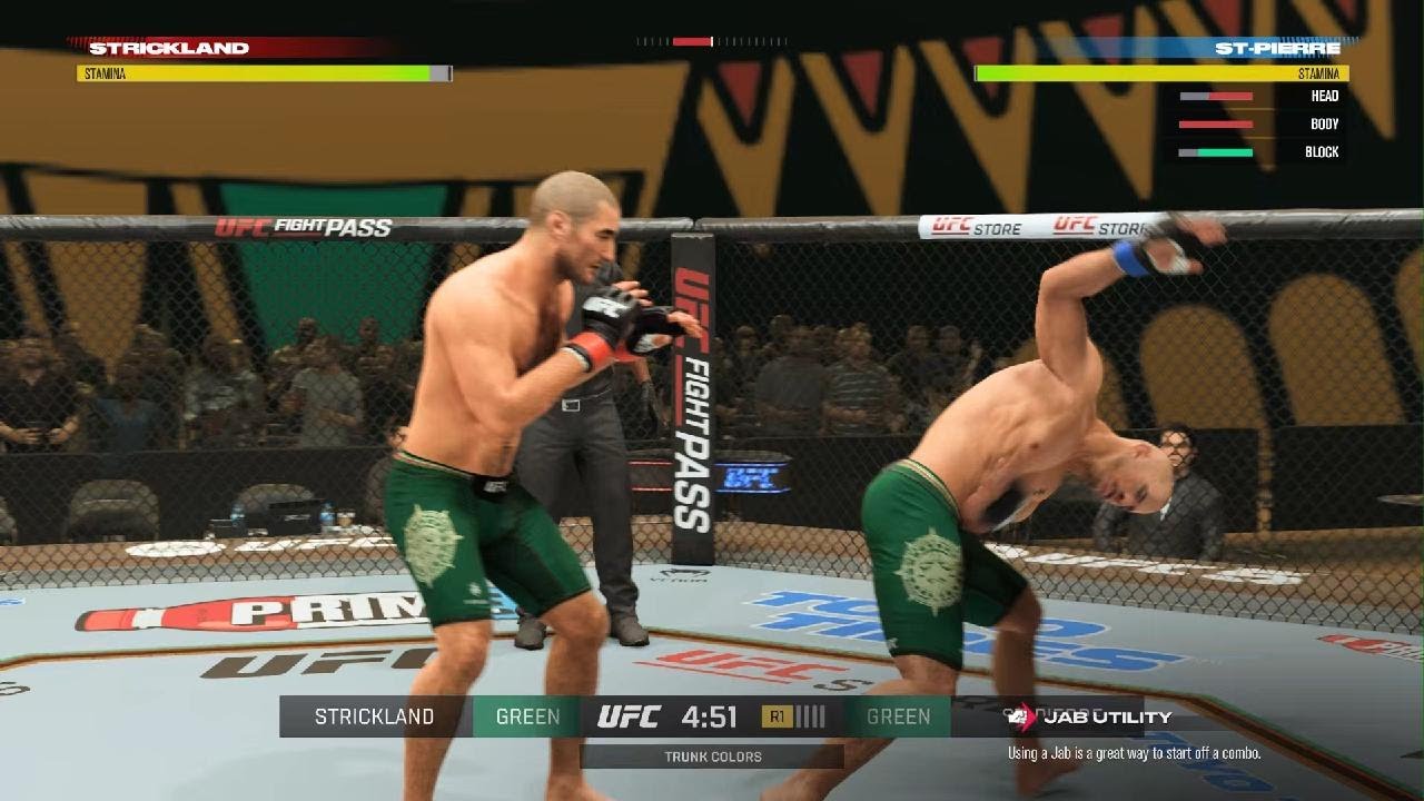 UFC 5 Sean Strickland vs GSP, going to WAR