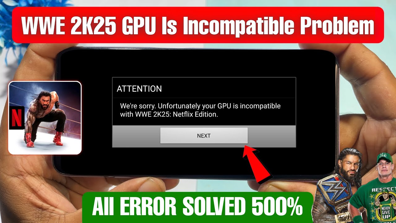 WWE 2K25 Unfortunately your GPU is Incompatible Problem | WWE 2K25 GPU Incompatible Problem Solution