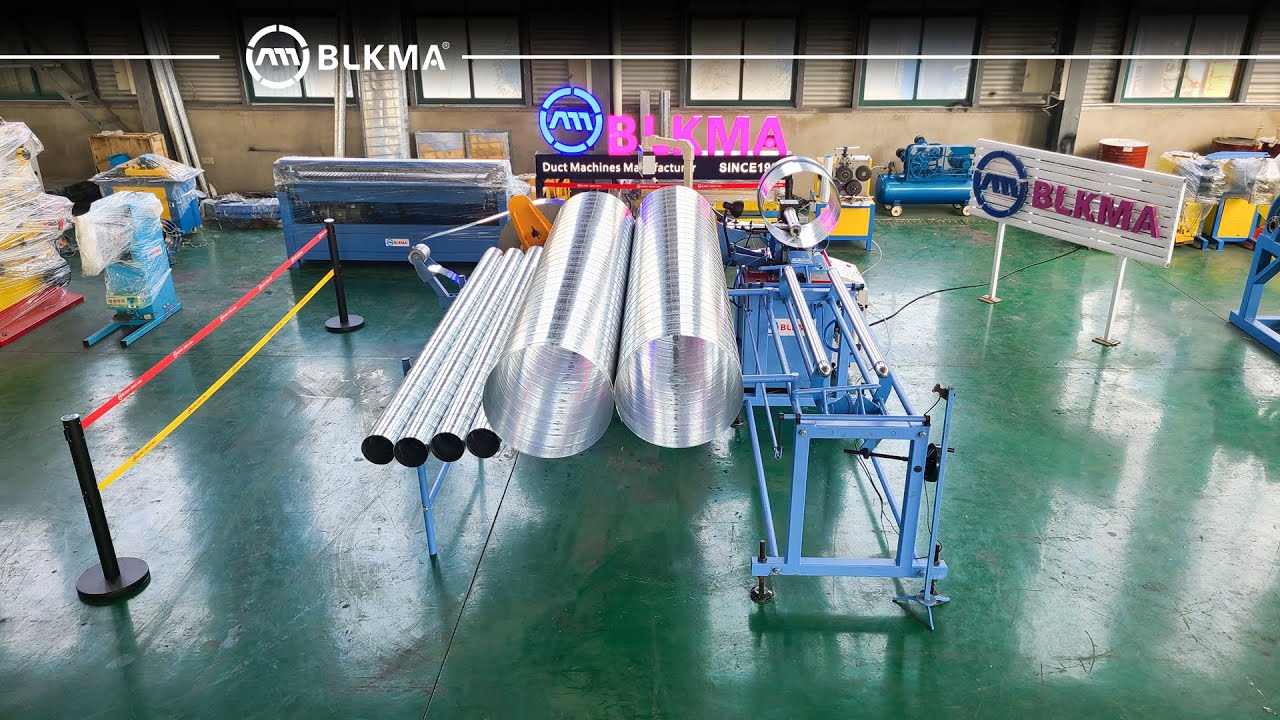 BLKMA® Spiral tube former / High-speed spiral duct forming machine / Spiral duct machine