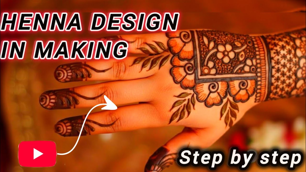 Easy asthetic Mehndi tutorial ✨❤️#mehndi #viral #henna #art #ytchannel #yt#asthetic #trending#artist