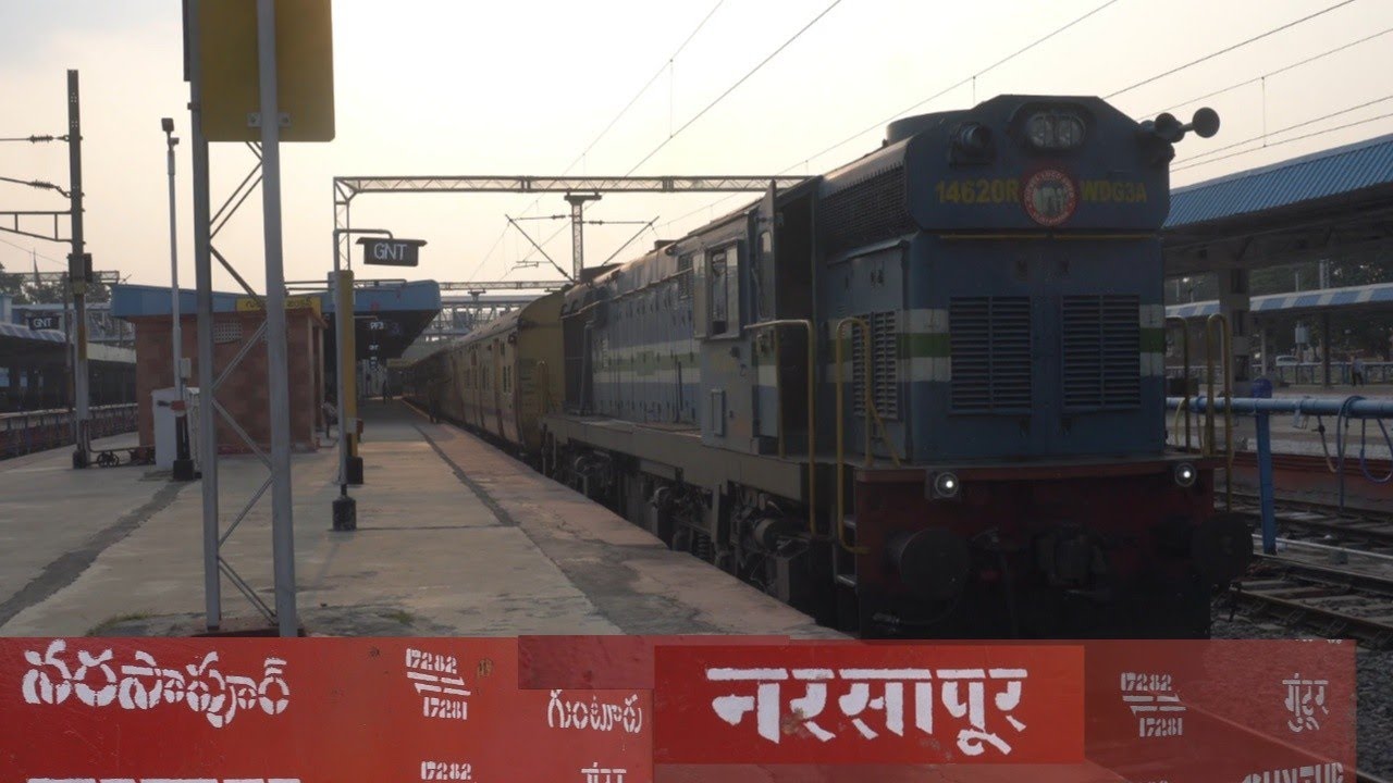 Narsapur - Guntur - Narsapur Express Train Journey | INDIAN RAILWAYS