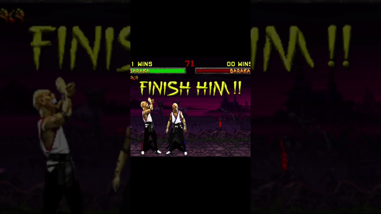 PC: Mortal Kombat II Baraka Fatalities vs Baraka- MKAK
