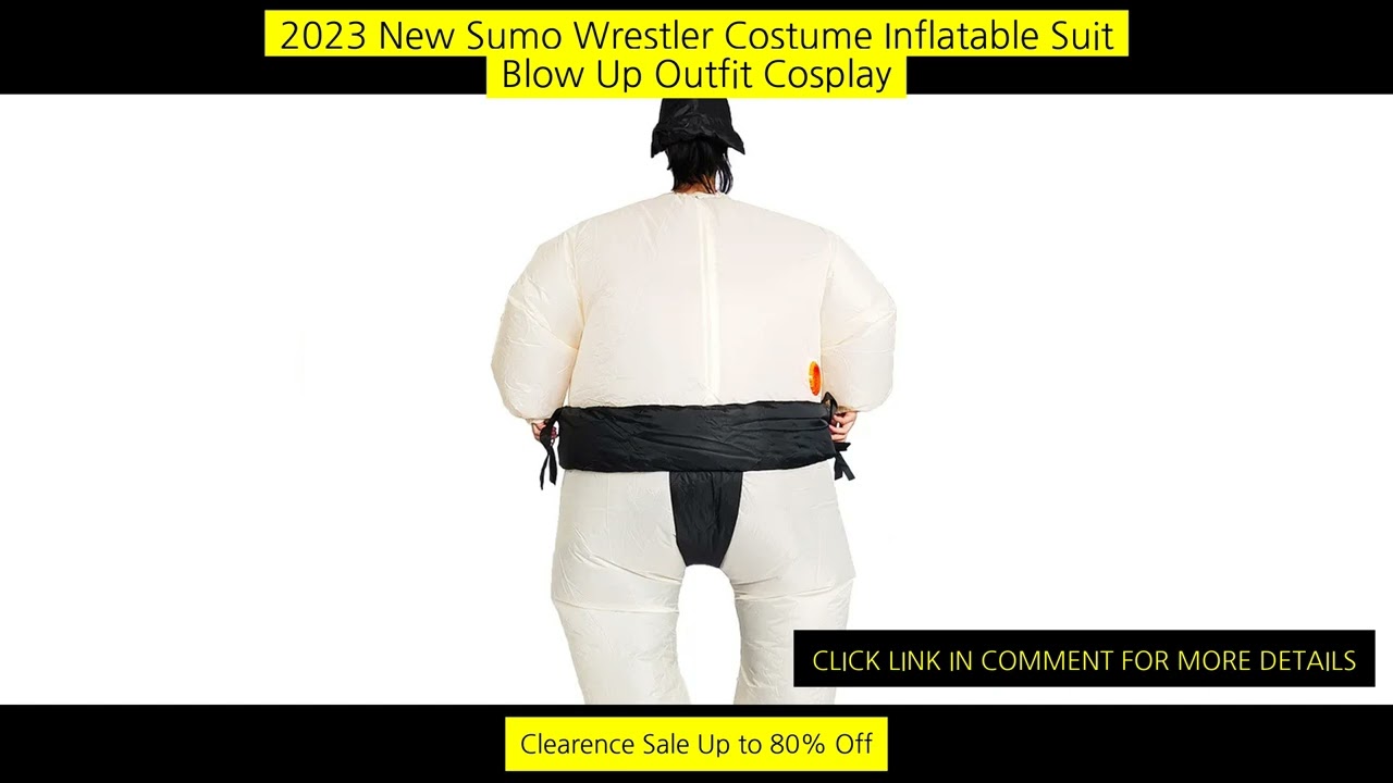 2023 New Sumo Wrestler Costume Inflatable Suit Blow Up Outfit Cosplay Party