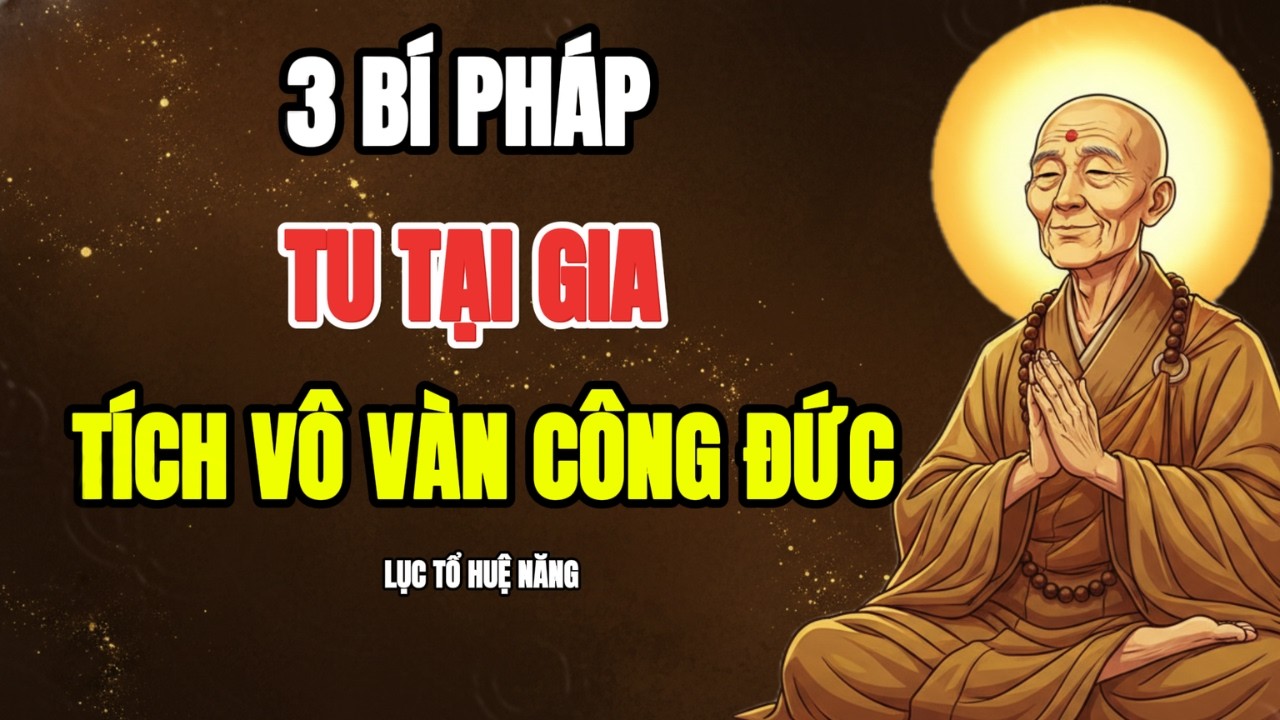 LỤC TỔ HUỆ NĂNG -  3 BÍ QUYẾT TU TẠI GIA, TÍCH LŨY VÔ VÀN CÔNG ĐỨC | PHẬT TẠI TÂM