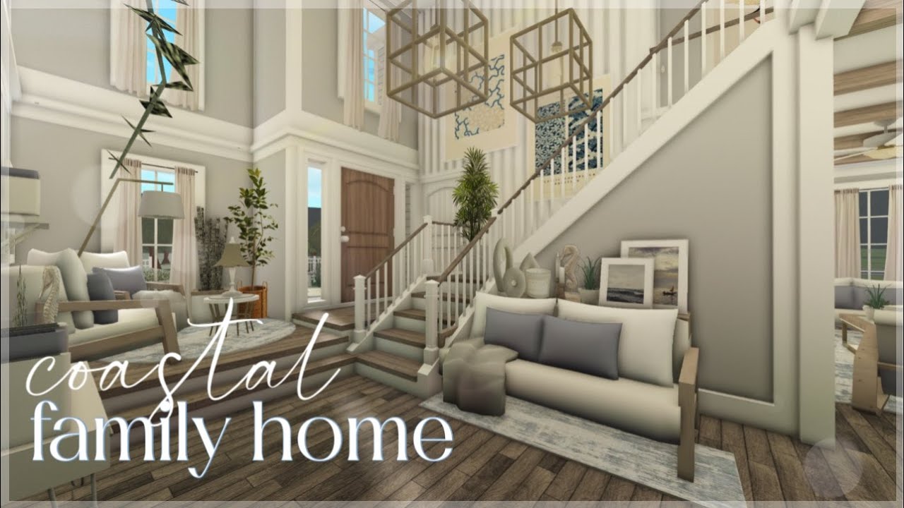 Bloxburg | Coastal Two-Story Family Home | Roblox | House Build