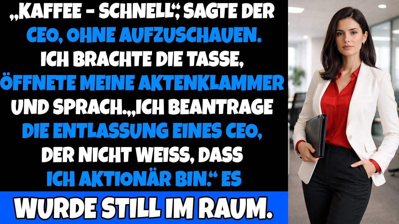 Sie dachte, ich sei die Assistentin – bis ich meine Aktionärsstimme erhob