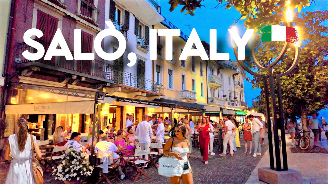 Salo, Italy - Summer  Night Walk 2025 🇮🇹 🌙