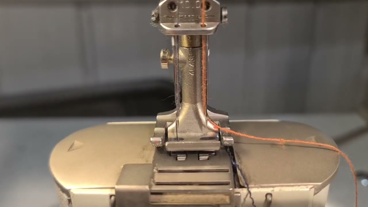 pfaff 1296 walking foot post machine demo