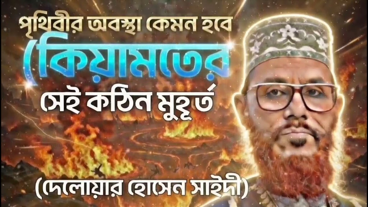 কিয়ামতের মুহূর্তে পৃথিবী কেমন হবে? সেই ভয়ংকর দৃশ্য! 😱 দেলোয়ার হোসেন সাঈদী ওয়াজ