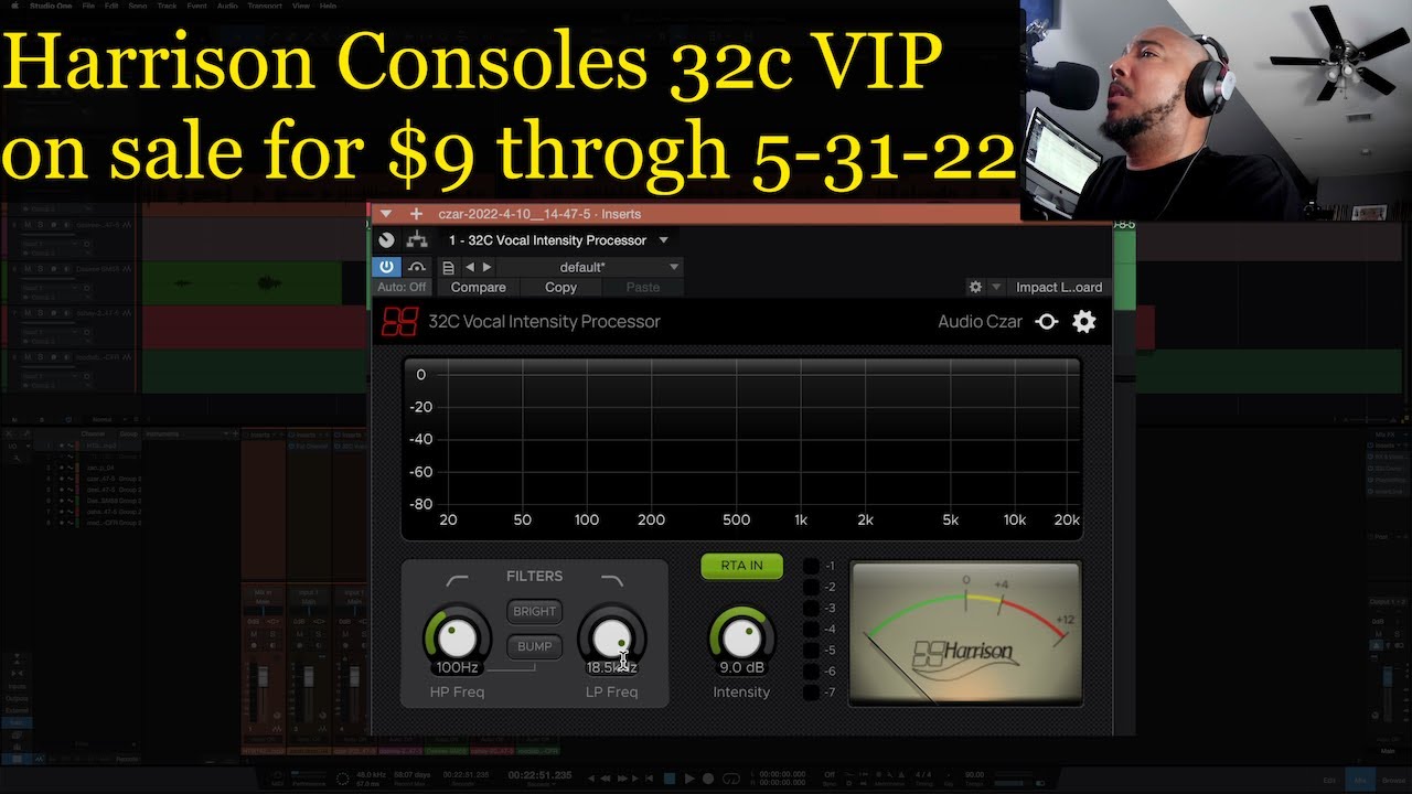 Harrison Consoles sale 32c VIP $9 , AVA mastering EQ free