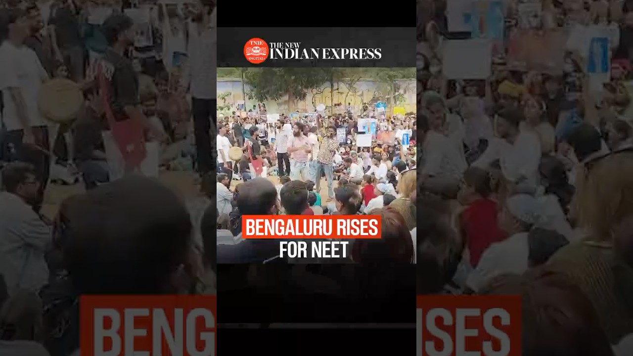 Hundreds of students protest in Bengaluru over NEET, show solidarity with Sonam Wangchuk