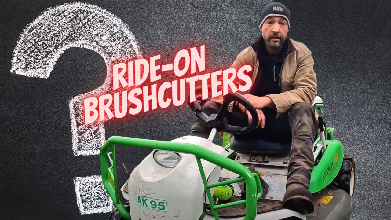 How to operate a ride-on brushcutter. Etesia Attila Ak95 #etesia #lewisgardenservicesltd