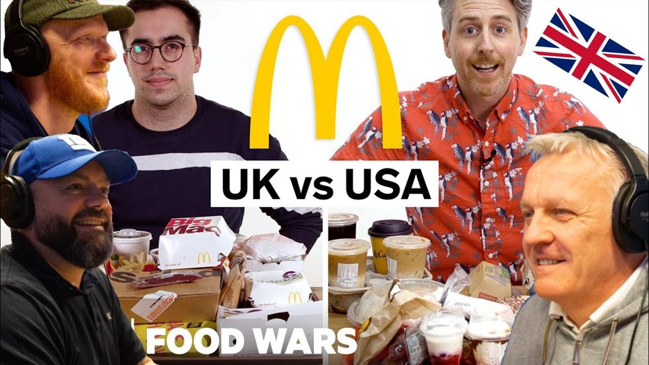 US vs UK McDonald's | Food Wars REACTION!! | OFFICE BLOKES REACT!!