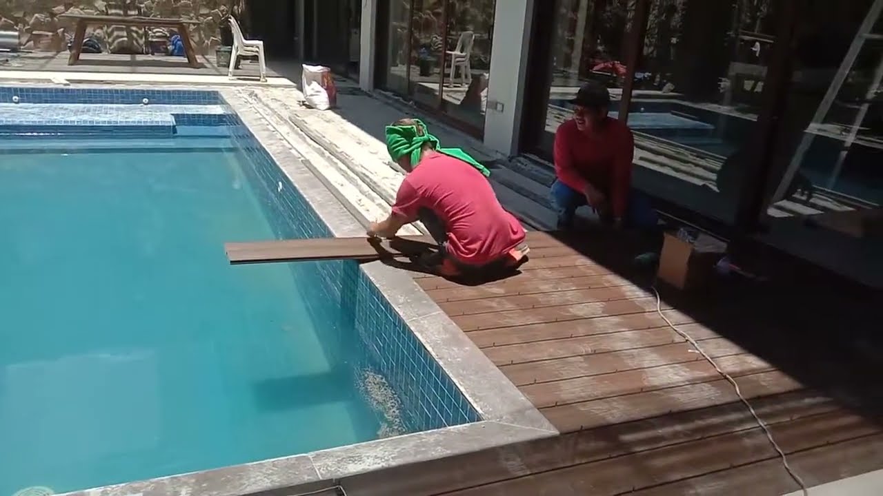 POOL - WPC FLOOR DECKING INSTALLATION @ MULTINATIONAL VILLAGE | S.U.D Project Detail