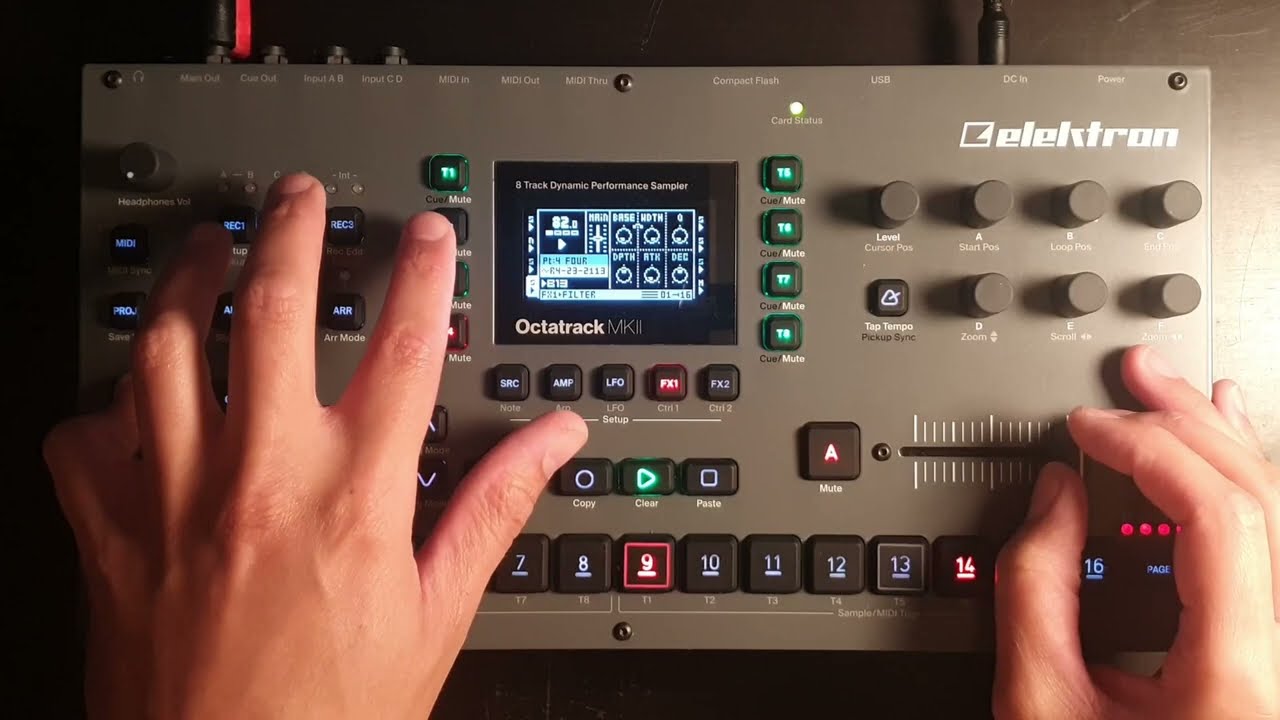 bass guitar sounds good straight into the octatrack