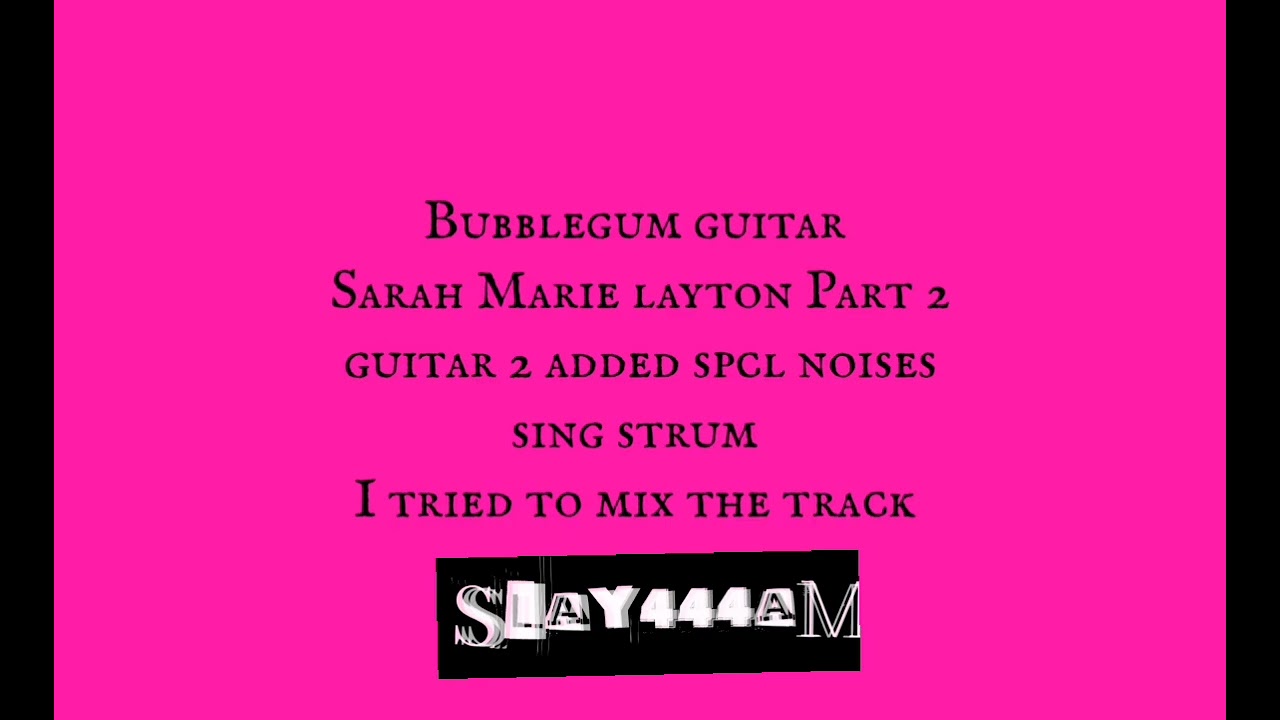 I tried to mix my guitar into bubblegum track! (slay electric) [backing track by Deville)