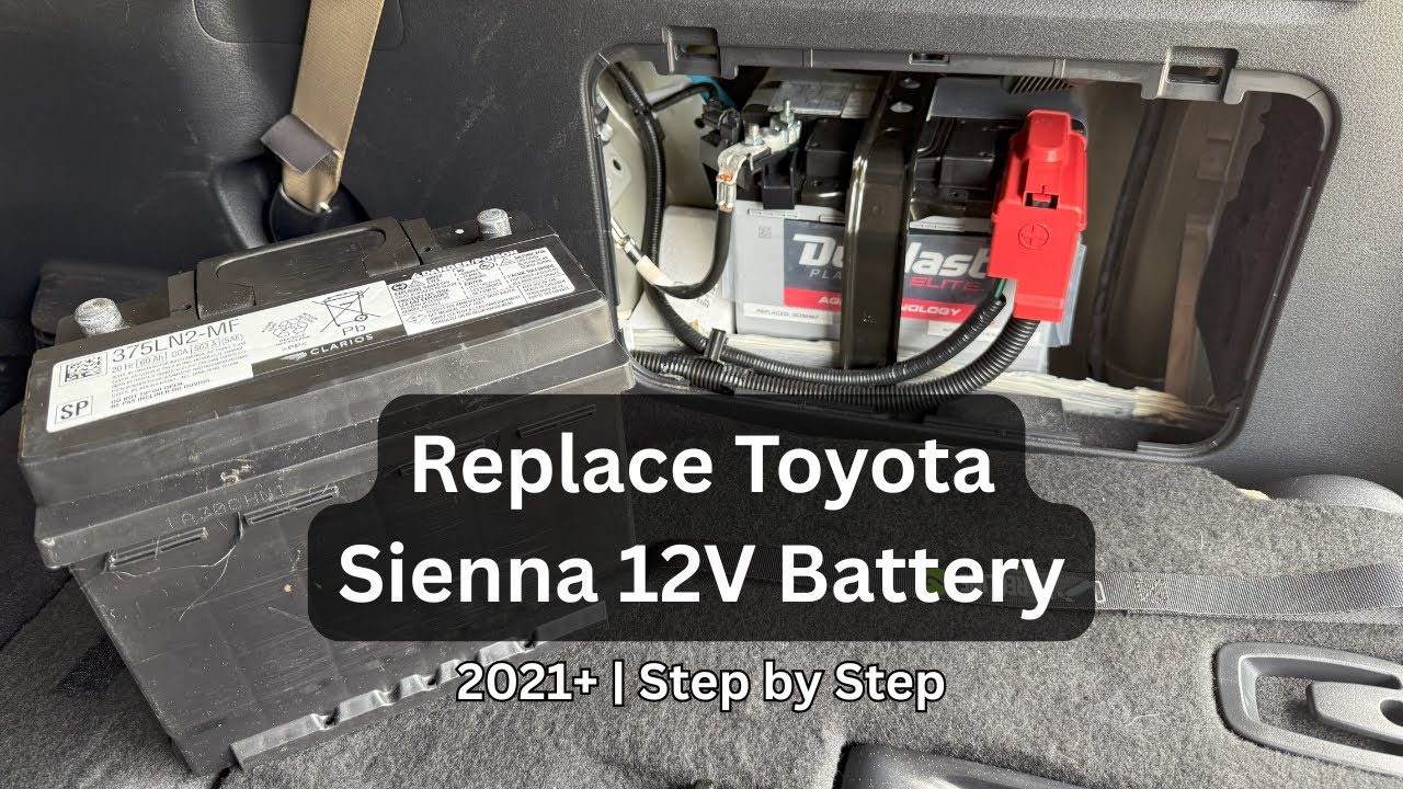 How to Replace the 12V Battery | 2021+ Toyota Sienna (4th Gen)