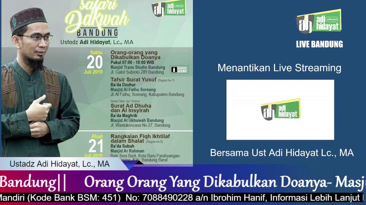 Orang Orang yang Dikabulkan Do'anya