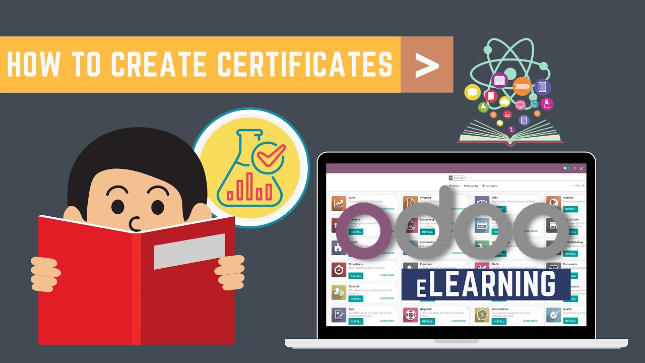 How to Create Certificate using eLearning Module On Odoo