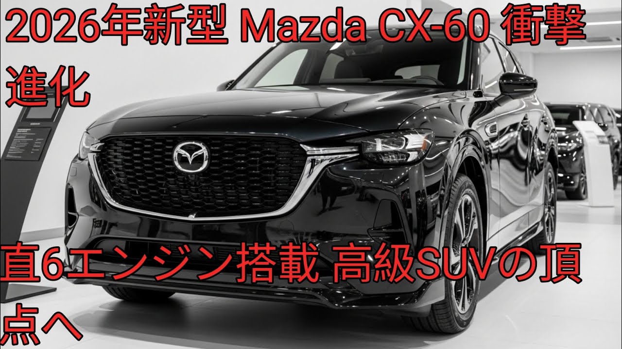 2026年新型 Mazda CX-60直列6気筒とPHEVの衝撃進化高級感と走りを極めた最新SUV内外装 フル詳細徹底解説