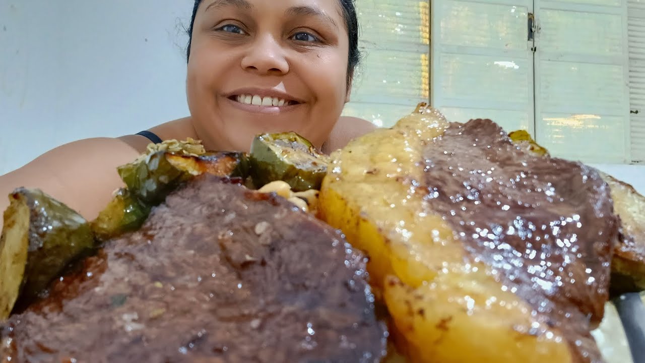 ALMOÇO DE HOJE PICANHA COM FEIJÃO FRALDI  E JILOOOO 