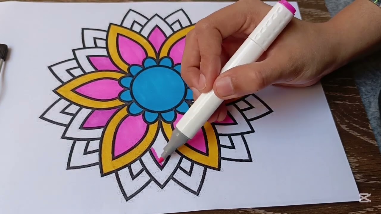 Relaxing Mandala Coloring for Stress Relief & Mindfulness 🖍️✨