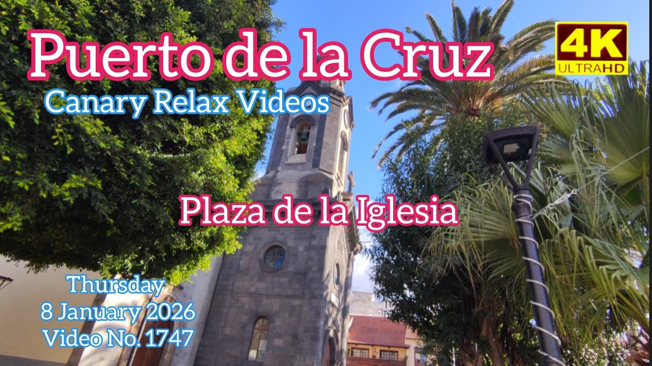 Tenerife 🏝️ Puerto de la Cruz Plaza de la Iglesia 