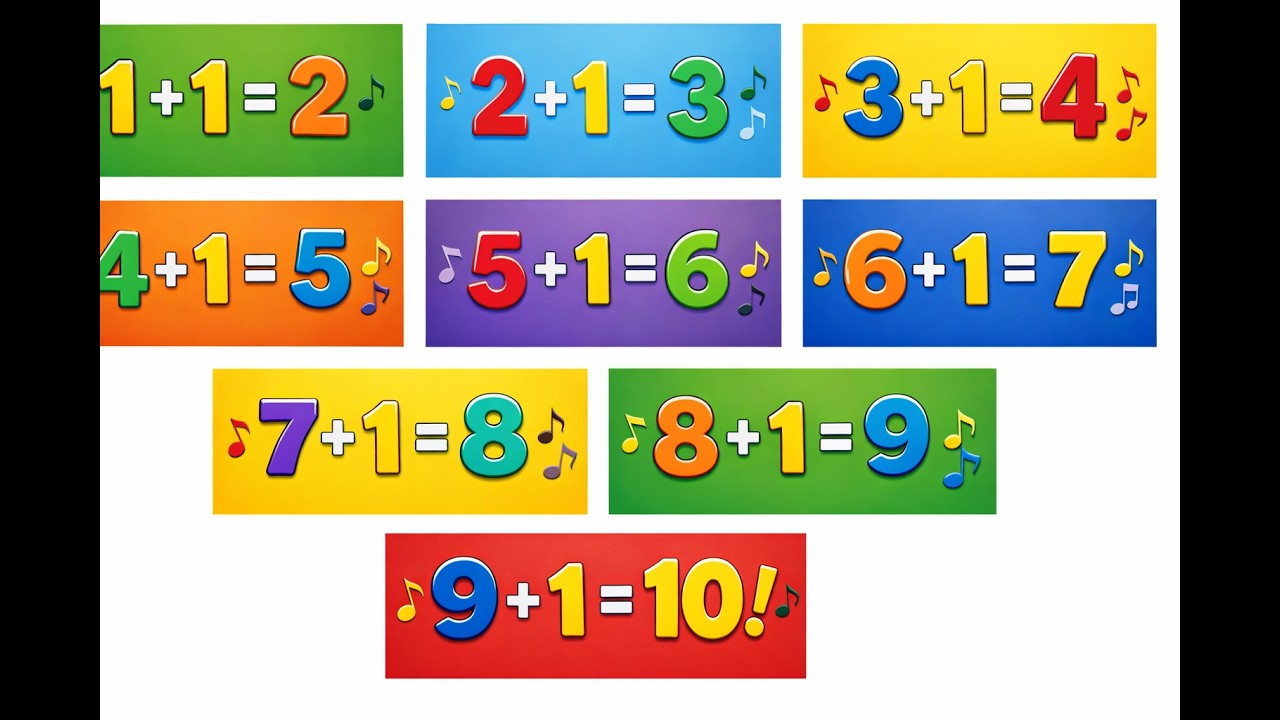 Number Addition | 1 to 10 Addition numbers