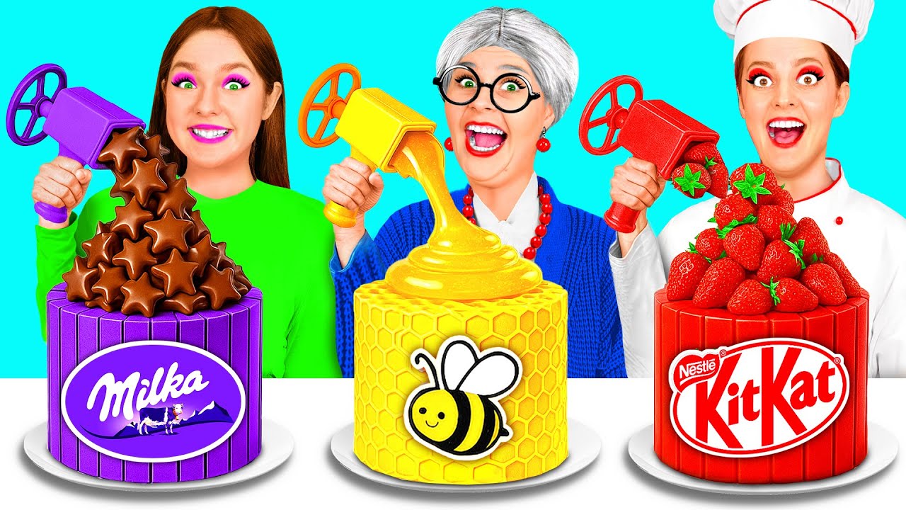 Кулинарный Челлендж: Я против Бабушки | Удивительные Кухонные Трюки от RaPaPa Challenge