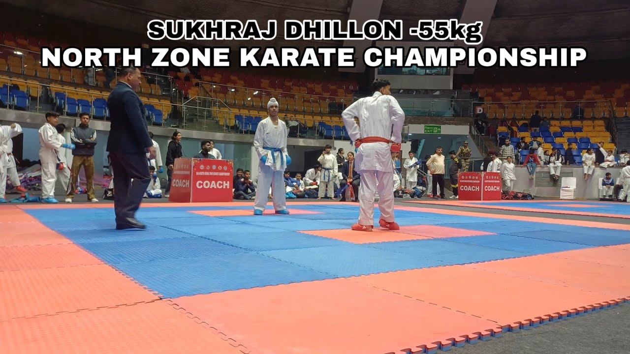 SUKHRAJ DHILLON -55kg JUNIOR || North zone karate championship || XYZ KARATE ||