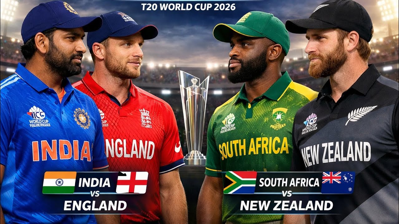 Semi-finalists of the ICC T20 World Cup | Ind Vs Eng match & NZ vs SA | who will win t20 worldcup?