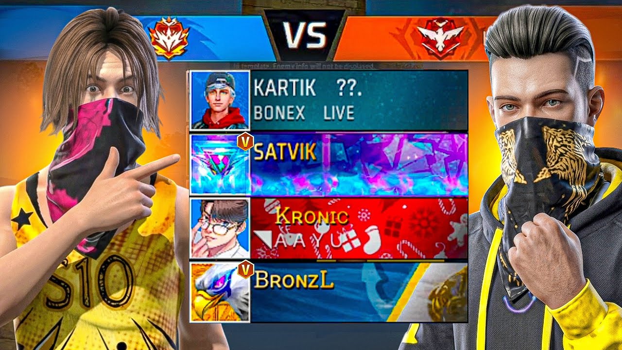 SATVIK in My Opponent 😱 Insane Battle - Garena Free Fire @satvik 