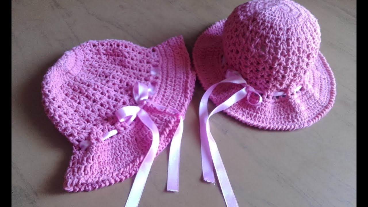 Capellina al crochet (talle 3 a 6 meses)