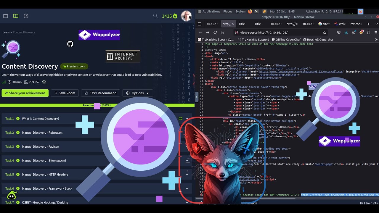 TryHackMe Content Discovery &mdash; полное пошаговое руководство 2025
