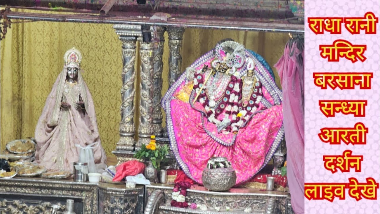 Barsana Holi | Radha Rani Mandir barsana live darshan | dauji hurnga