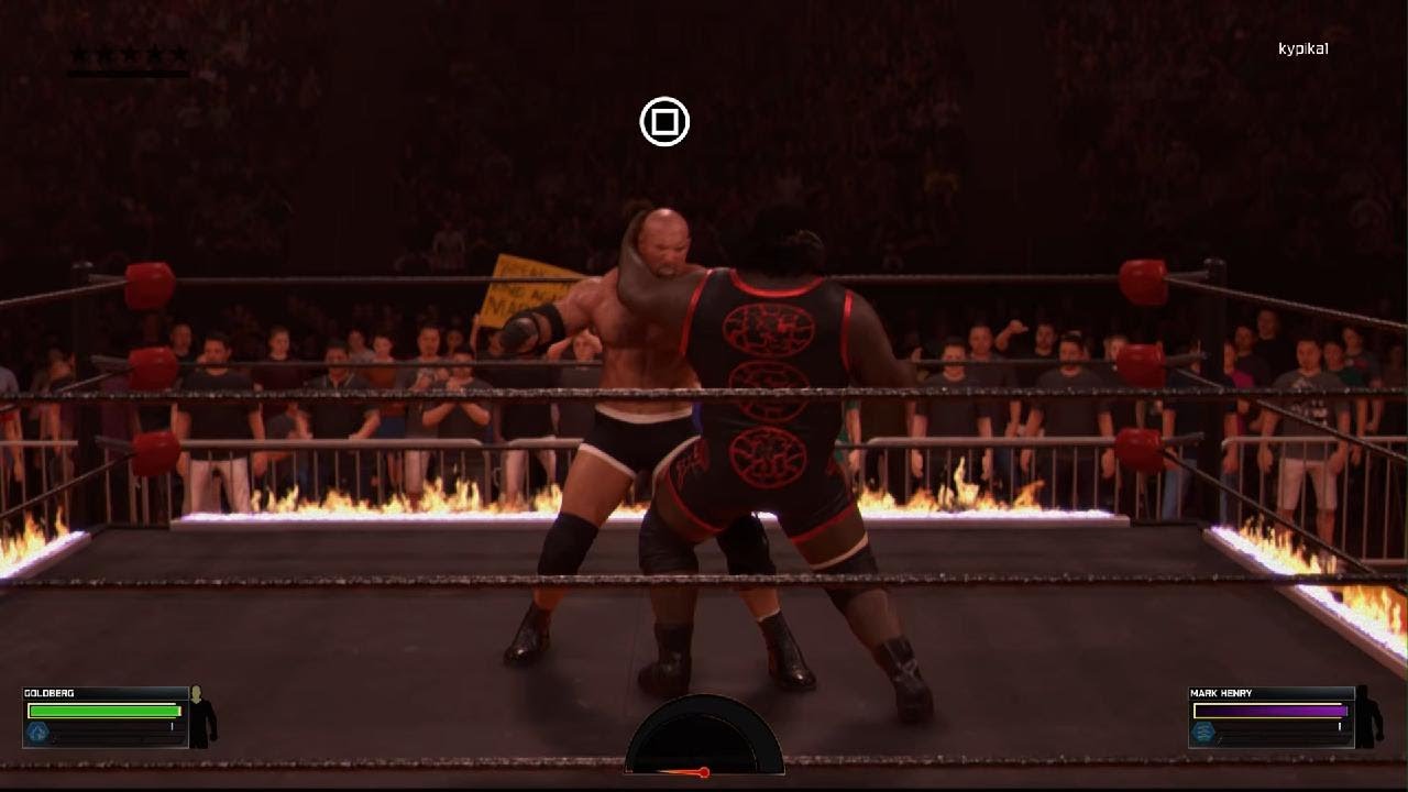 WWE 2K26 GOLDBURG VS MARK HENRY IN A INFERNO MATCH