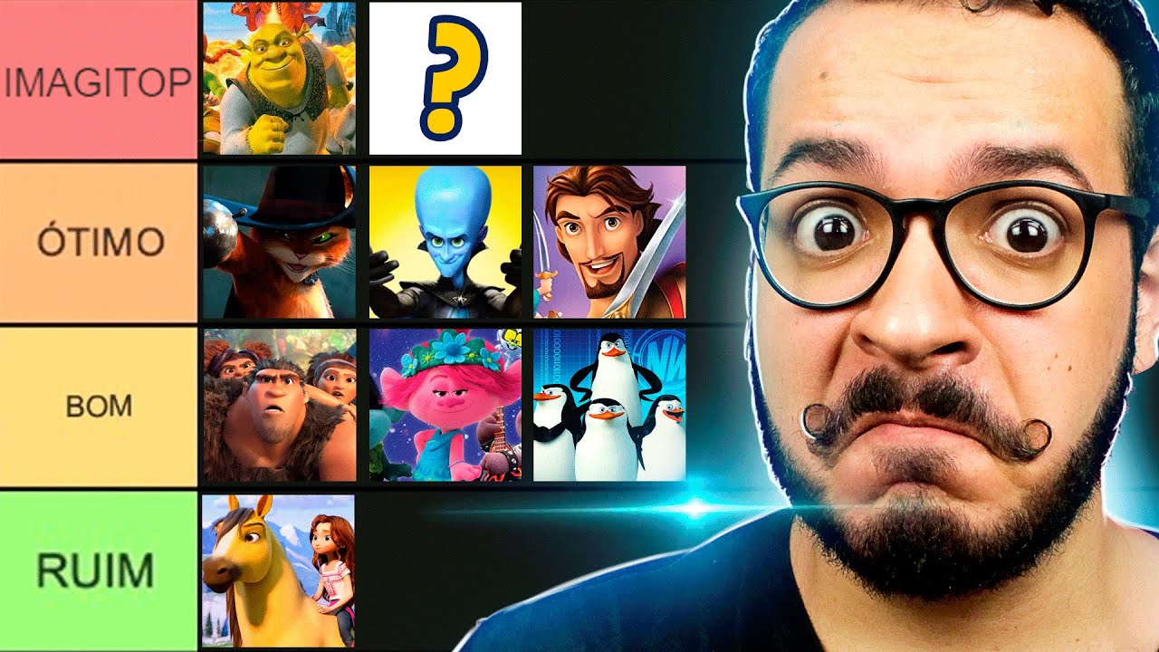MELHORES E PIORES FILMES DA DREAMWORKS! | TIERLIST 4
