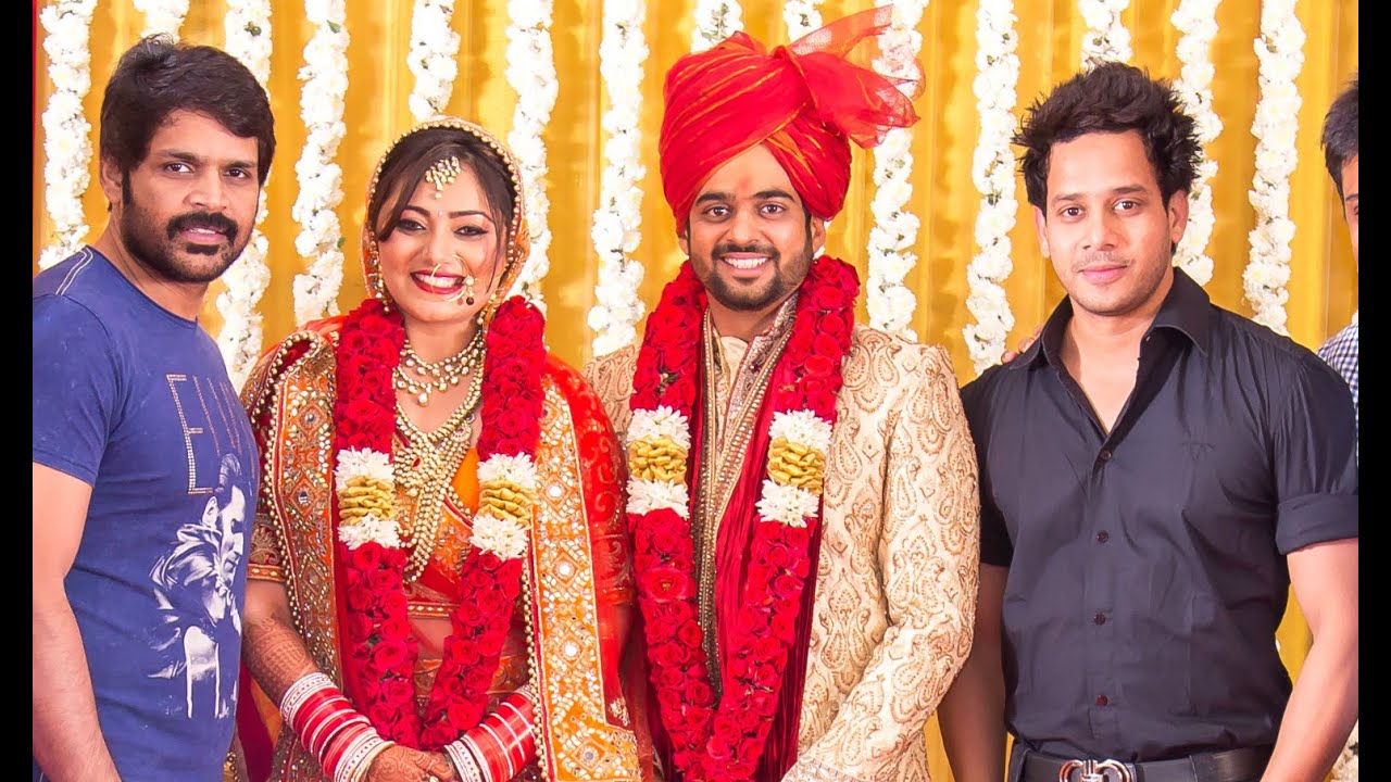 Shanthanu Bhagyaraj, Shaam, Bharath at actor Sharan Kumar and Neha  Wedding