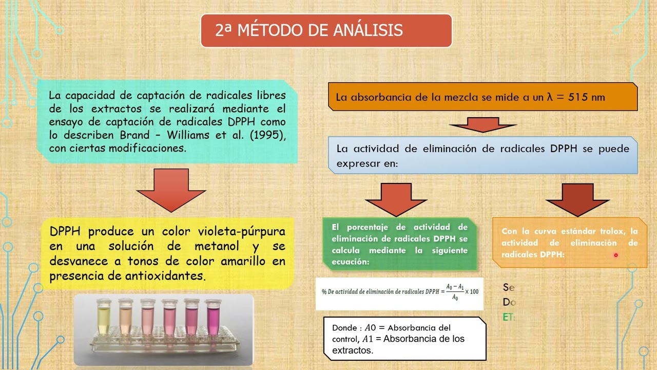 Determinación de antioxidantes en alimentos