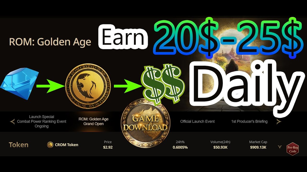ROM Golden Age : New Update - Daily Earning From Minting Token .