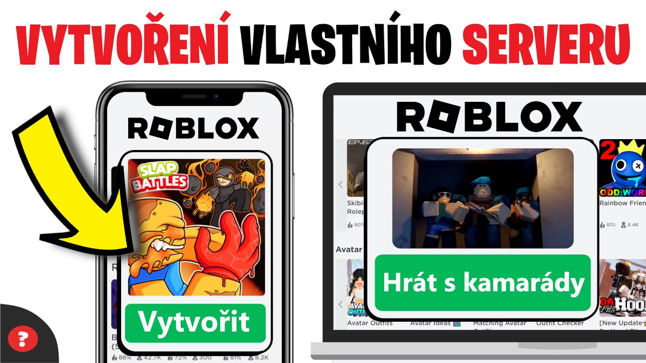 Jak VYTVOŘIT VLASTN&Iacute; ROBLOX SERVER | N&aacute;vod | Roblox / Hry