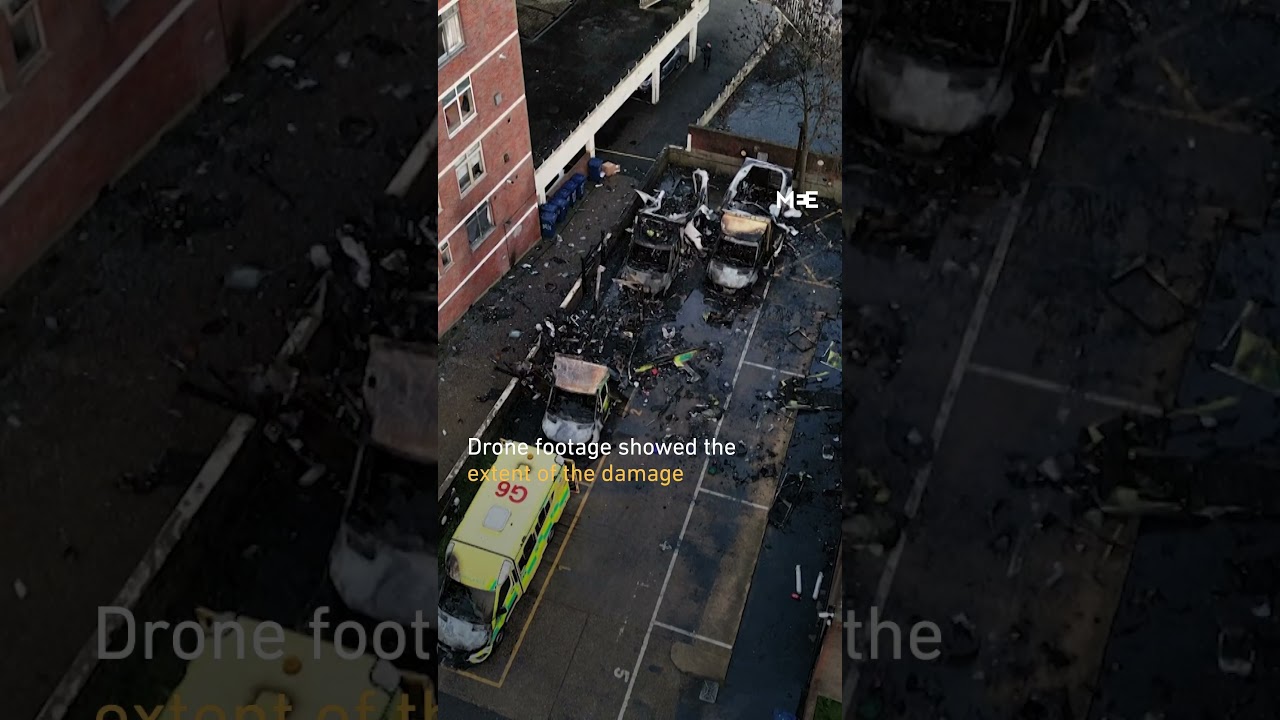 Four ambulances set on fire in suspected antisemitic attack in London