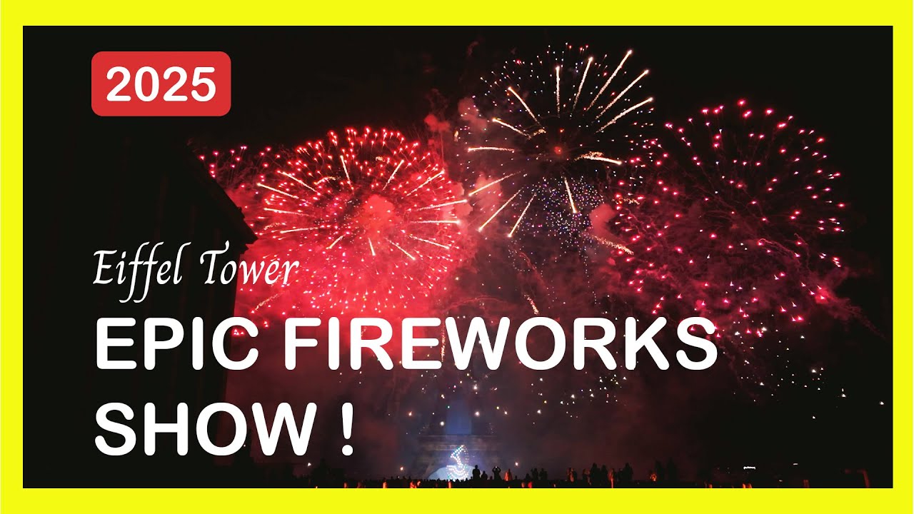 [4K] INSANE Bastille Day Fireworks & Drone Show at Eiffel Tower 🇫🇷 | Paris July 14, 2025